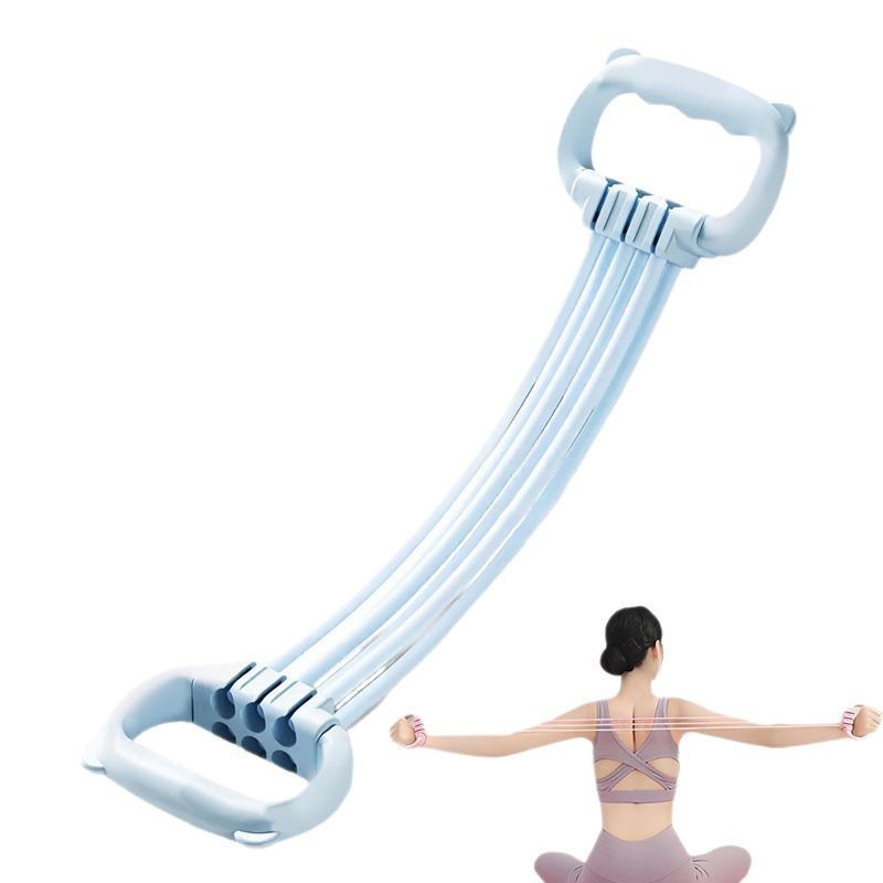 8の字型エクササイズバンド 女性用 背筋トレーニング エクササイズロープ ホームフィットネス ヨガ ストレッチ レジスタンスバンド 背筋強化|undefined