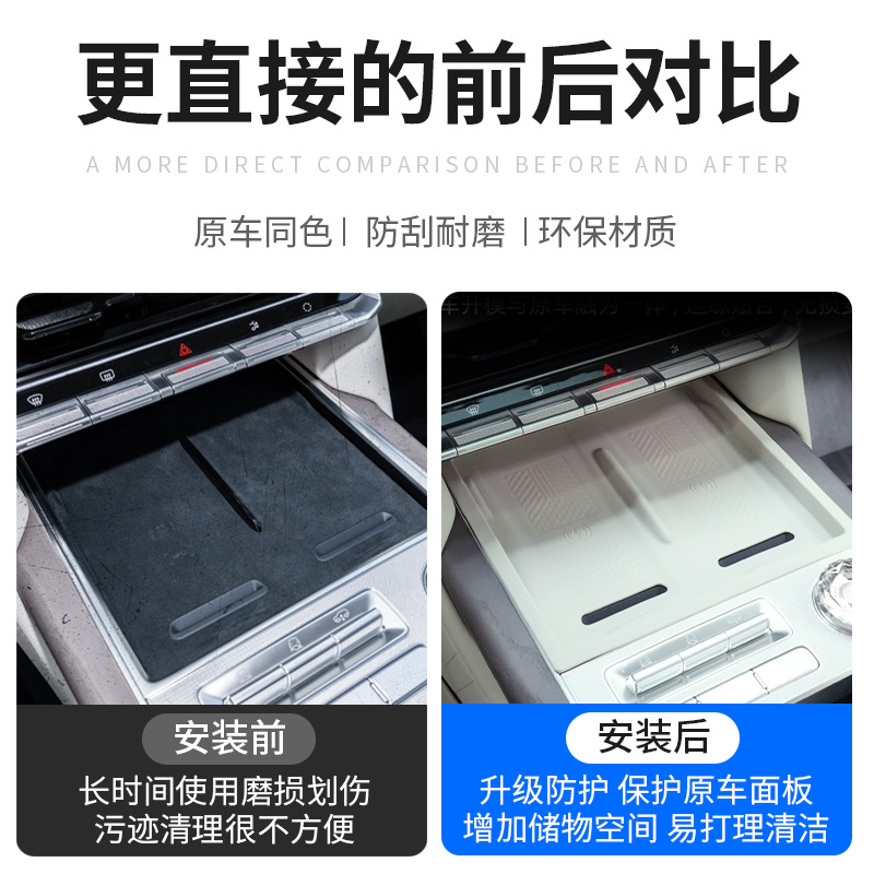 Suitable for Zeekr 9X Central Control Wireless Charging Silicone Pad Central Control Anti-Scratch, Dust-Proof and Anti-Slip Pad Interior Supplies Modification Accessories