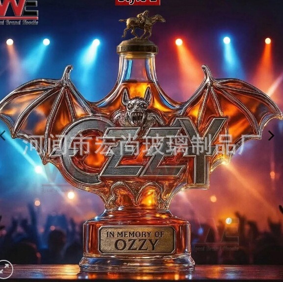 蝙蝠标志玻璃酒瓶洋酒瓶有趣的威士忌酒瓶泡酒瓶样式玻璃酒瓶跨境|undefined