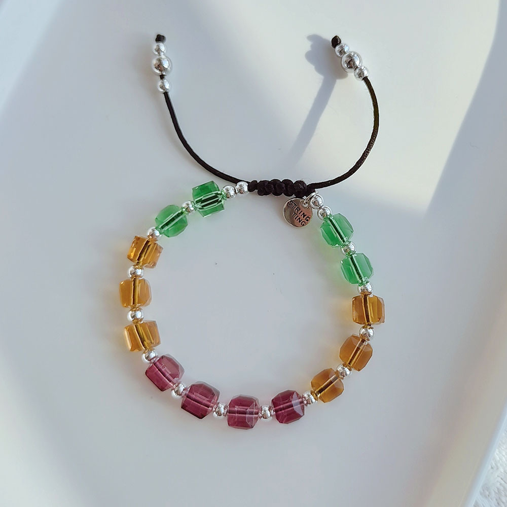 Fashion Square Artificial Crystal Knitting Womenu0027S Bracelets 1 Piece