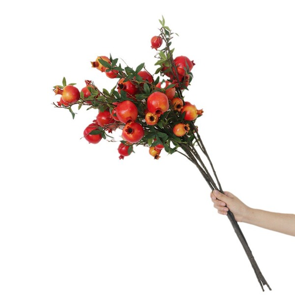 Artificial flower pomegranate fruit decorative ornaments living room…