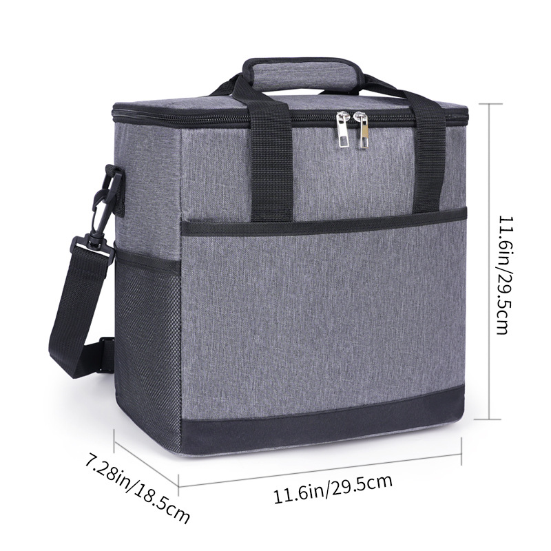 Bolsa de almuerzo de gran capacidad de Oxford, bolsas de almuerzo de gran capacidad, bolsas de hielo de picnic al aire libre, bolsas de almacenamiento transfronterizas, bolsas de almuerzo