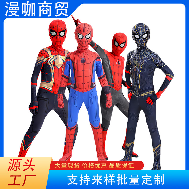 Hero return Spider-Man tights hero no return clothes hero expedition children jumpsuit Halloween cos Hero return Spider-Man tights hero no return clothes hero expedition children jumpsuit Halloween cos