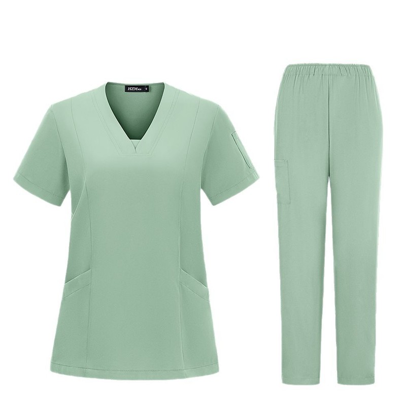 貿易ドクター手洗い服医療作業服夏手洗い服薄手半袖手術室手術服女性用Amazon|undefined