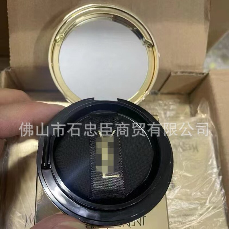 (高品質) パウダーレザーエアクッション BB クリーム ブラック 交換用リキッドファンデーション コンシーラー 保湿|undefined