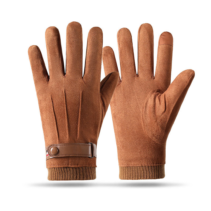 Men's Winter Cycling Gloves Touchscreen Compatible Fleece Lined_voghion.com