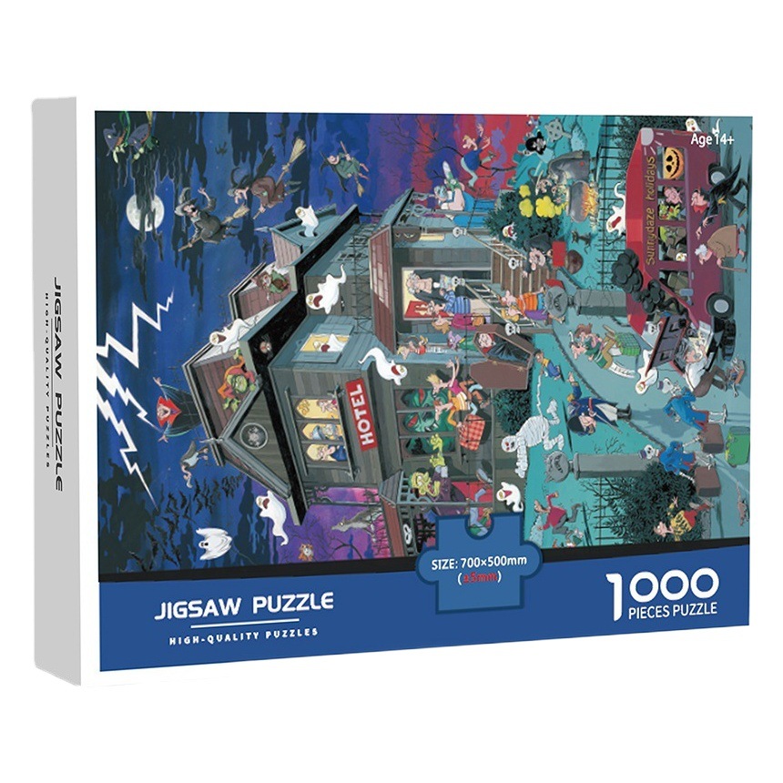 Amazon Venta caliente en stock nueva juventud de 14 años de edad descompresión 1000 piezas rompecabezas de papel juguetes educativos