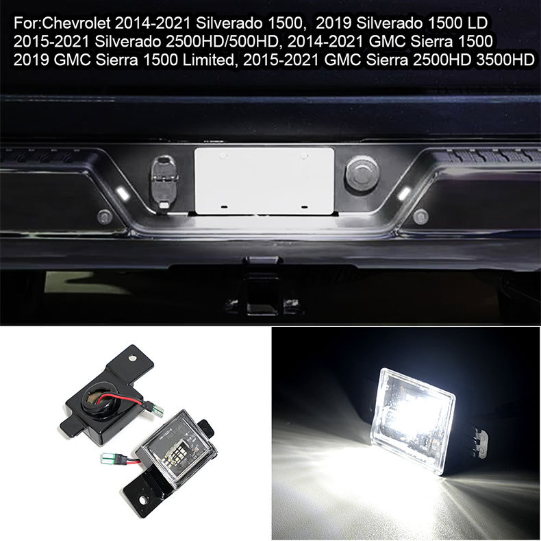 Suitable for Chevrolet Silverado 1500/2500/3500 Gmc Sierra Modified Led License Plate Light Decoding
