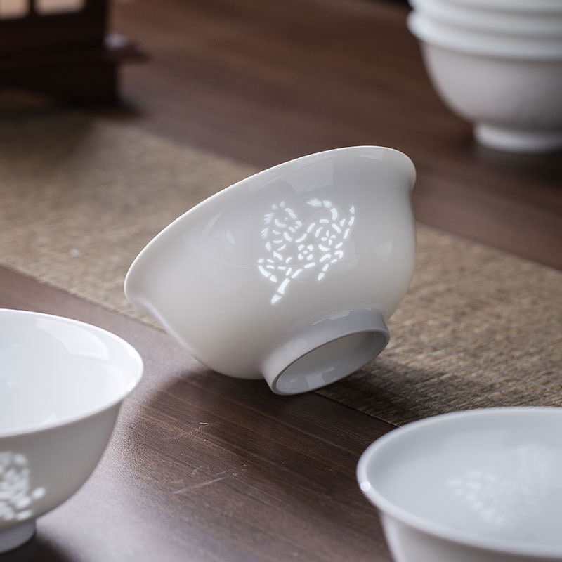 景徳鎮高白磁器精巧十二生肖ご飯碗高級家庭用陶磁器食器プレゼント|undefined