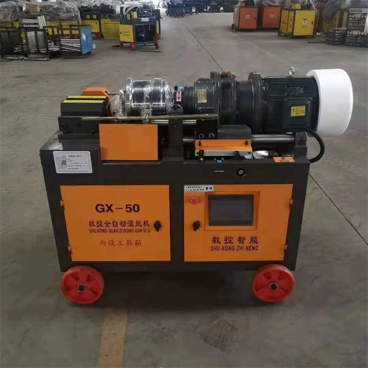 Резьбонарезной станок для прямого нарезания резьбы по стальной проволоке Zhongsheng HSG-40, пневматический станок для нарезания резьбы по удлиненной стальной проволоке