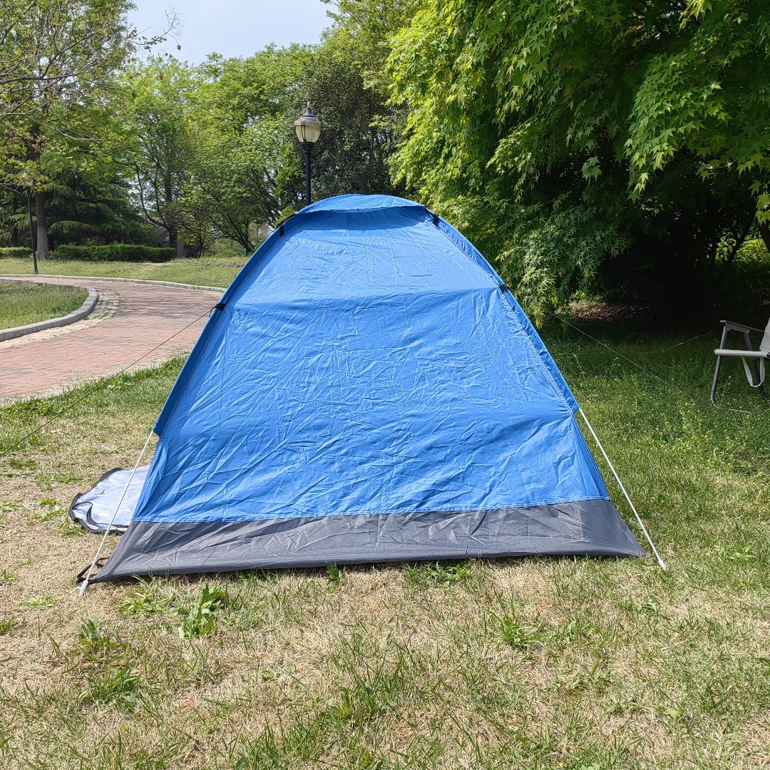 Tiendas de campaña al aire libre de venta caliente transfronterizas, portátiles para un solo doble, apertura rápida automática, protección solar para acampar, lanzamiento de mano ultraligero