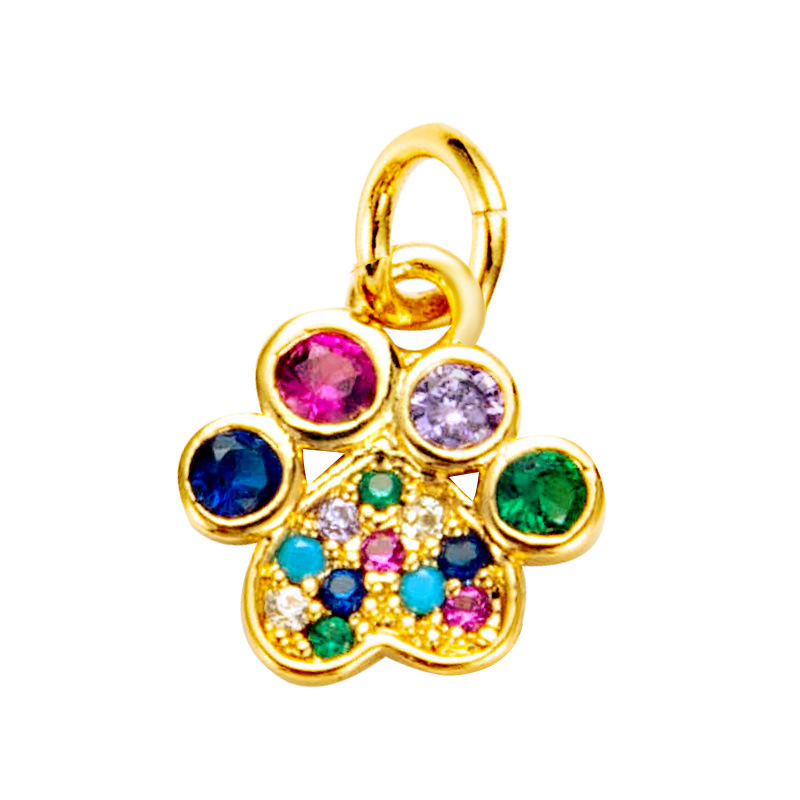 Nihaojewelry wholesale accessories creative key crown starfish rainbow necklace pendantpicture7