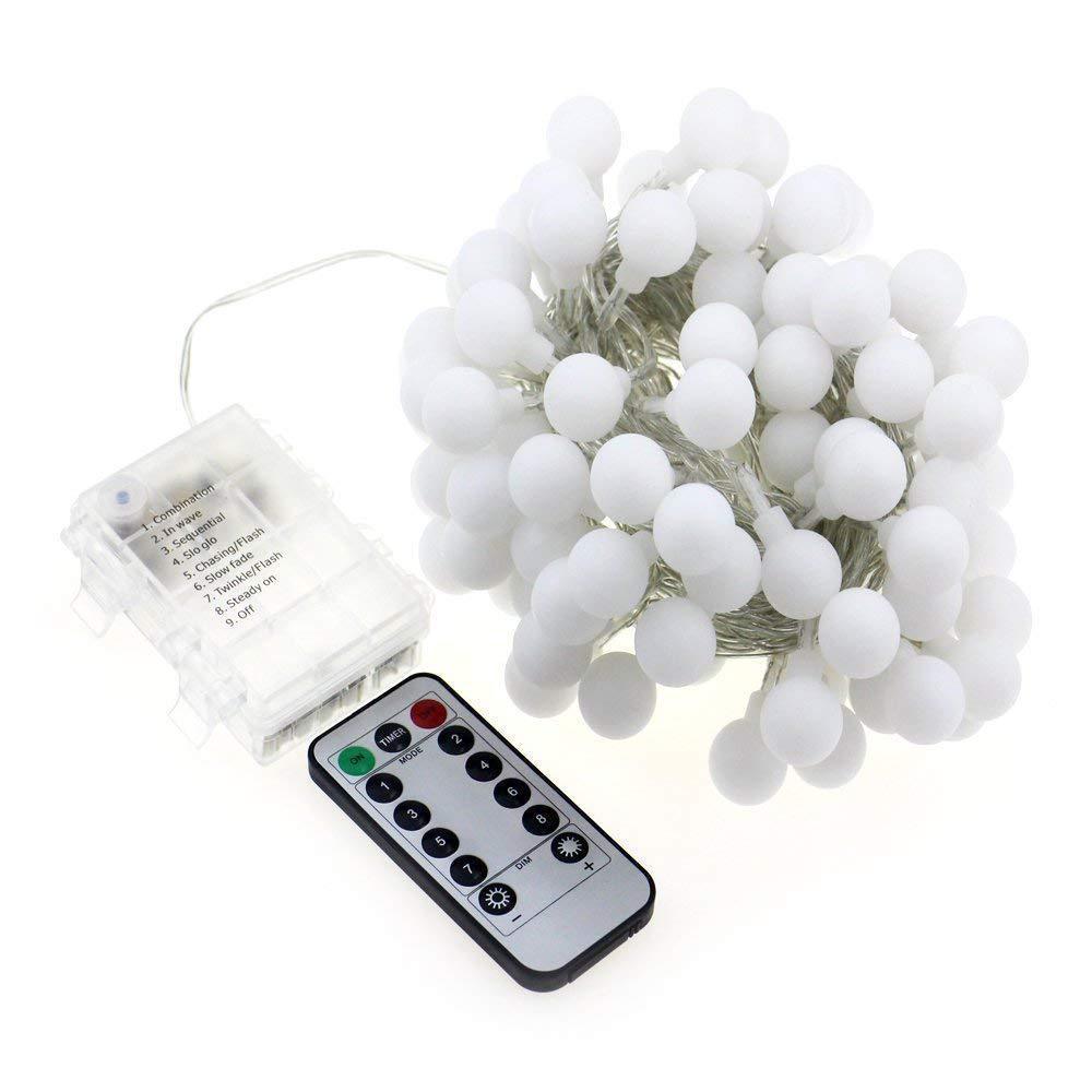 Guirnalda de luces LED pequeñas para exteriores, muy vendidas, para decoración de jardín, cumpleaños y festividades, impermeables, con control remoto y regulables. image 6