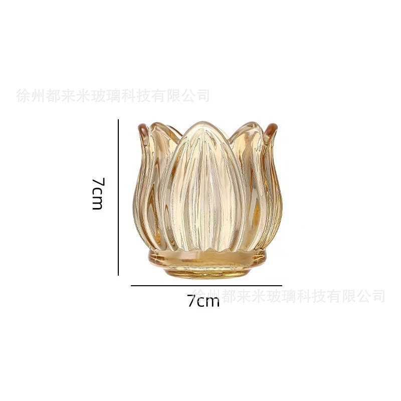 Tulipan taza de vela taza de té vela