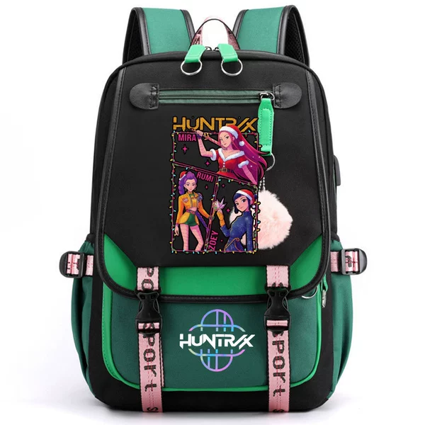 O Backpack/Black and Green Witch Hunters 10