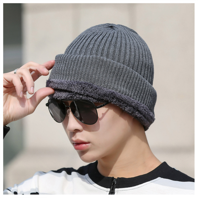 New Letter One Eye Cappello da uomo con collo in un unico pezzo Cappello invernale in lana calda ispessita Cappello in un unico pezzo Protezione per il viso e protezione dal freddo Cappello lavorato a maglia in cotone_voghion.com
