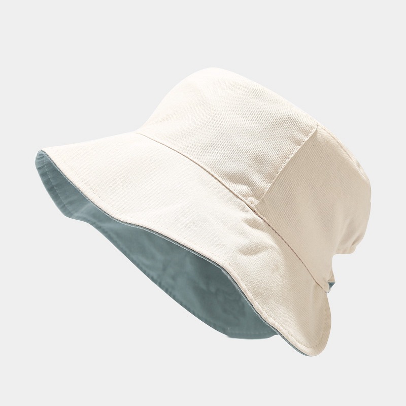Sombrero pescador mujer primavera/verano estilo japonés simple sombrero para el sol de doble cara estilo coreano ins Cola de Caballo sombrero para el sol moda image 4