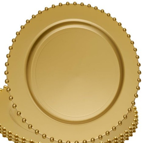 Plato Base Decorativo de Plástico con Diseño de Concha para Bodas y Banquetes image 46