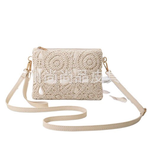 2026 New Trendy Lattice Flower Top Handle Bag, Single Shoulder Crossbody Casual Small Square Bag, Lightweight Luxury Everyday Match
