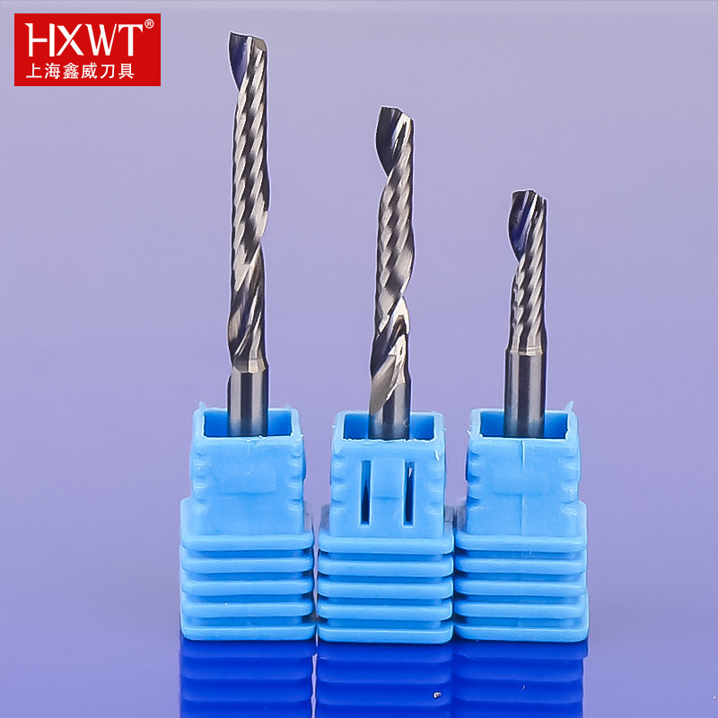 4mm单刃螺旋铣刀 A1优质进口钨钢亚克力PVC 无毛刺数控雕刻机刀具