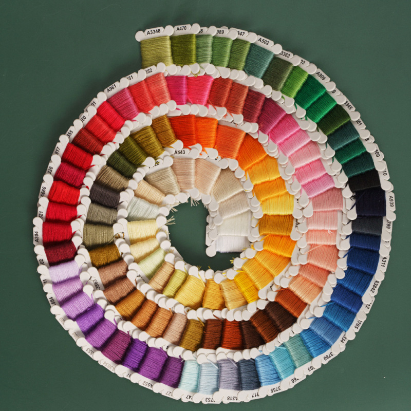 手作業刺繍diy刺繍糸十字刺繍編み刺繍糸4メートル8メートル源工場手作業補助材料|undefined