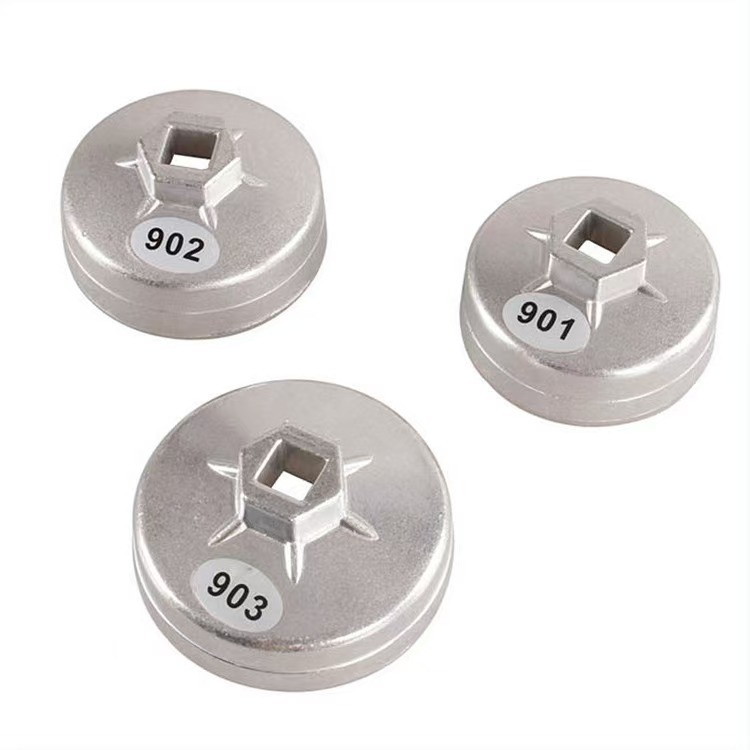 Herramientas especiales para el desmontaje y desmontaje del filtro de aceite de tapa al por mayor llave de filtro de máquina tipo cuenco llave de tubo de reparación de automóviles
