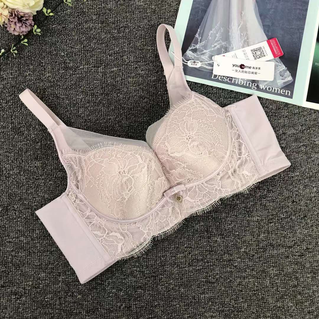 Bréster de alta calidad estilo de encaje jacquard transpirable ajustable confort lateral plegable ropa interior de botón múltiple