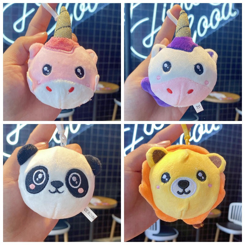 Creative Doll Fragrance Pinch Music Boutique Plush Pendant Little Panda Unicorn Lion Small Animal Decompression Ball