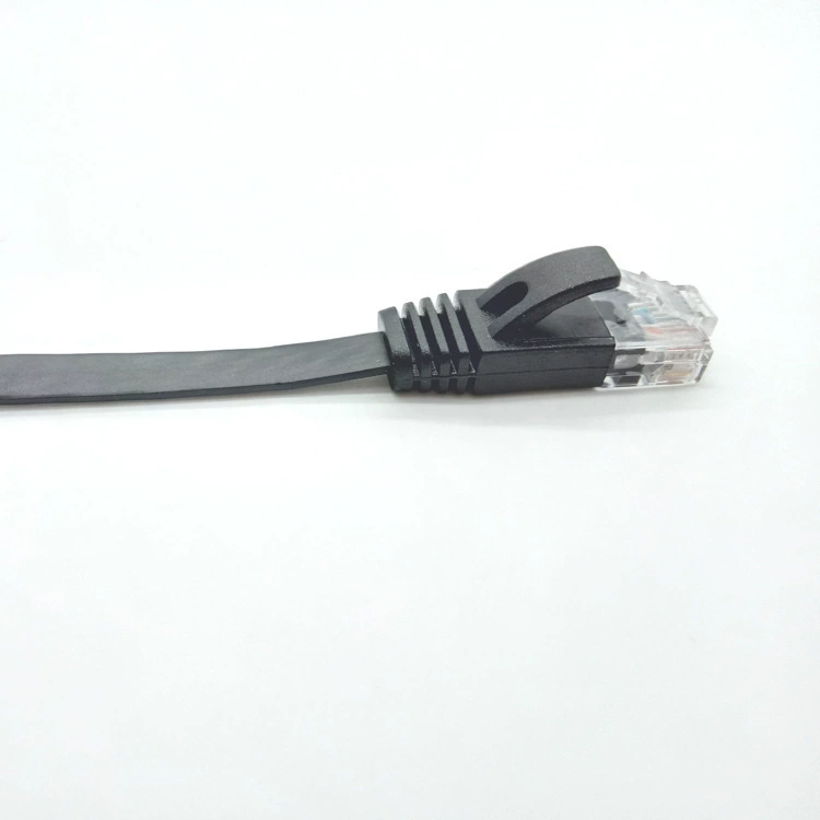 Cross-border Category 6 flat network cable pure copper unshielded Gigabit computer link cable cat6 ultra-thin RJ45 jumper 1 meter