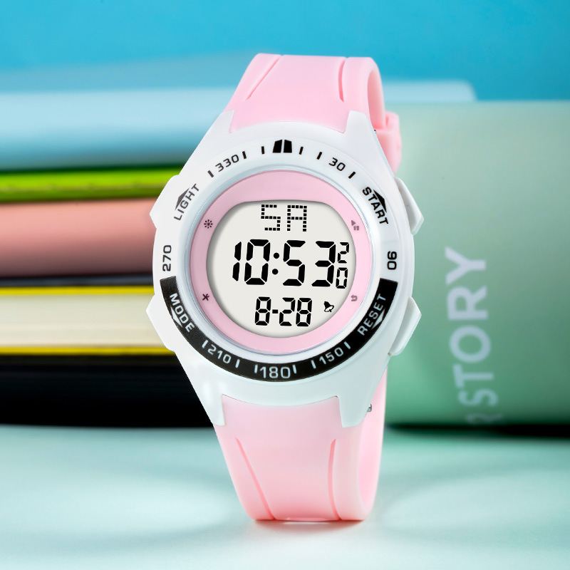 Tendencia de la escuela secundaria al aire libre relojes electrónicos relojes electrónicos de alarma de luz nocturna para estudiantes masculinos y femeninos al por mayor