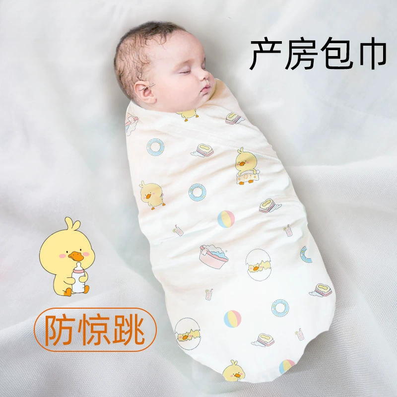 Антиударная пеленка для новорожденных, летняя, из чистого хлопка, двойной слой марли