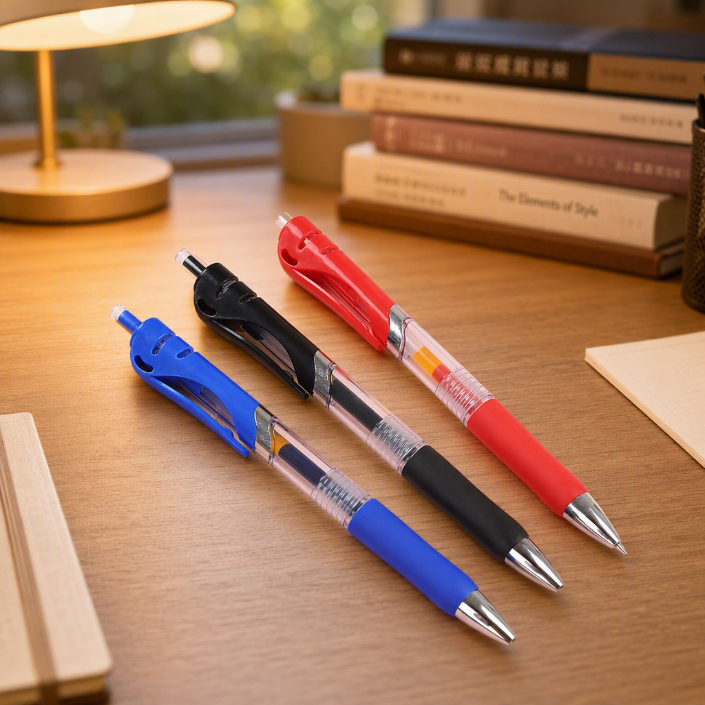 0.5mm Bullet Large Capacity k35 Press Gel Pen Student Bounce Pen Office Stationery Press Sign Pen