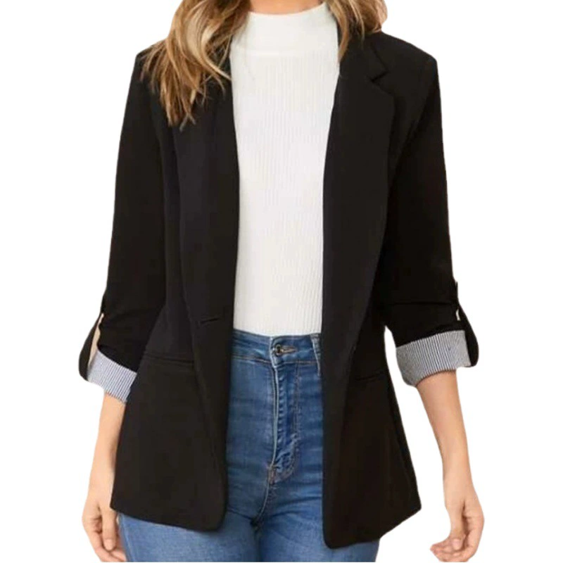 2025 трансграничная независимая станция Amazon Европейская и американская осенне-зимняя мода с лацканами, тонкий кардиган, элегантный пиджак