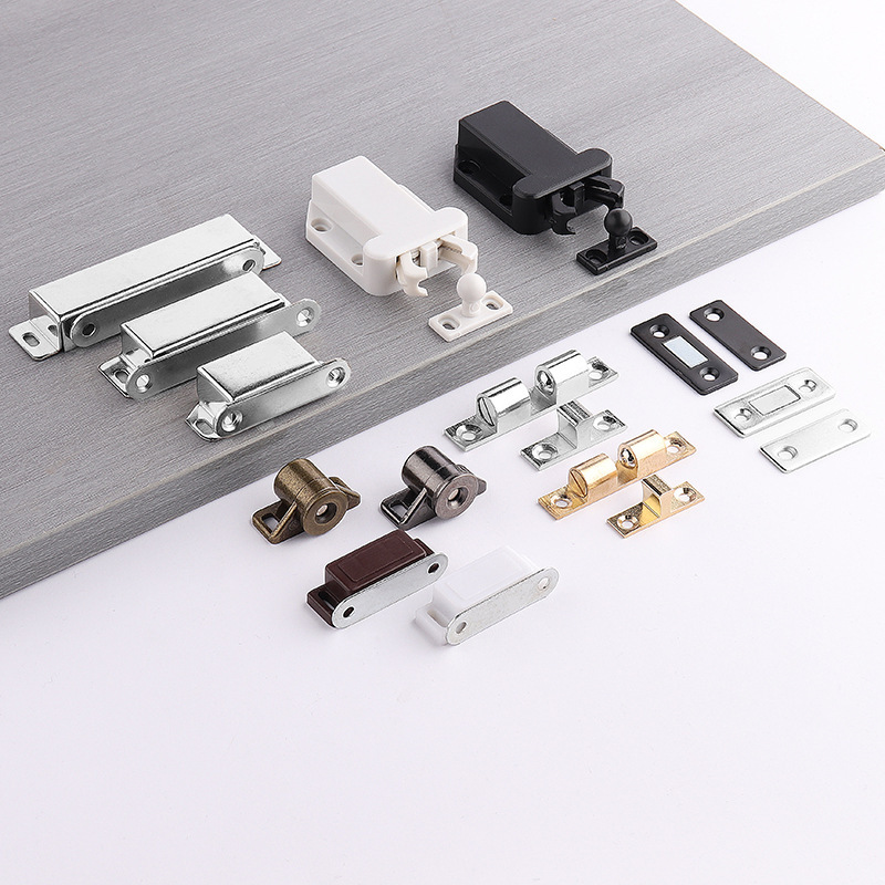 Punch-free Ultra-thin Invisible Cabinet Magnetic Suction Drawer Wardrobe Kitchen Sliding Door Touch Bead Suction Appliance Strong Magnetic Micro Magnetic Touch