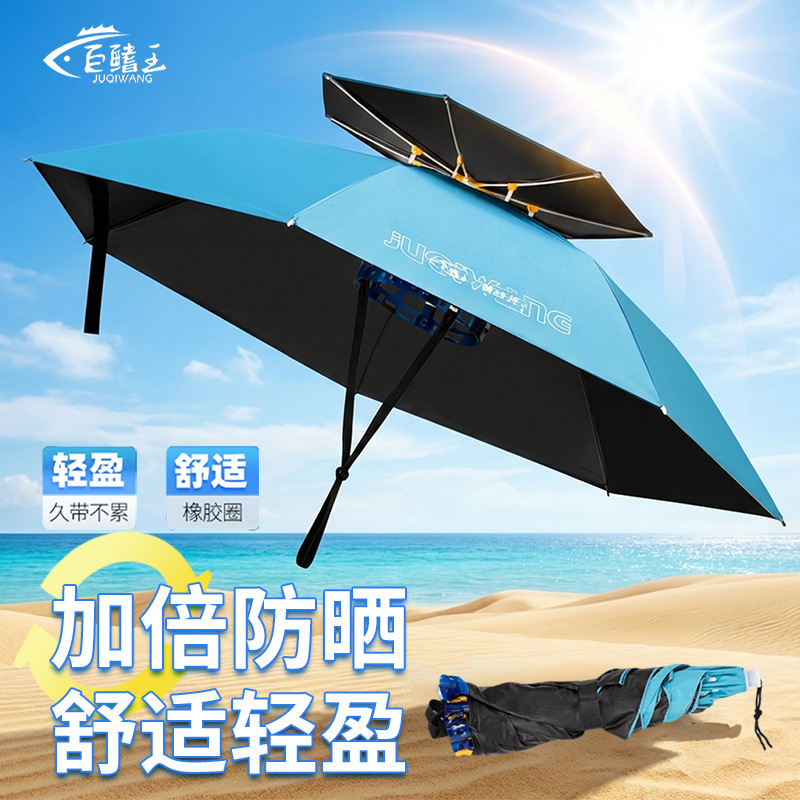 New Style Umbrella Hat, Head-Mounted Fishing Umbrella, Rain Umbrella, Head Umbrella, Fishing-Specific Portable Umbrella Hat, Wholesale