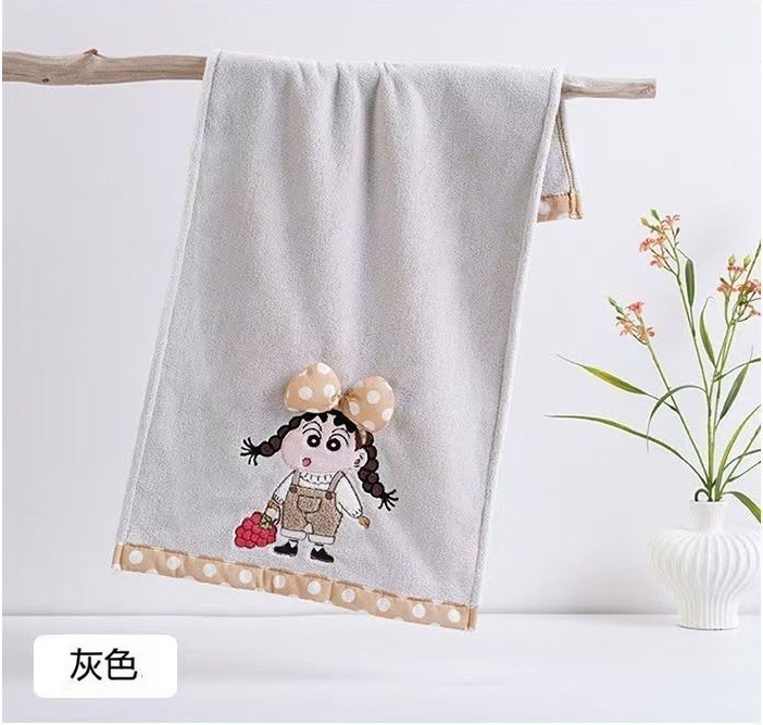 クレヨンしんちゃん コーラルベルベットタオル 柔らかく吸水性 家庭用 学生 カップル フェイスタオル フェイスタオル|undefined