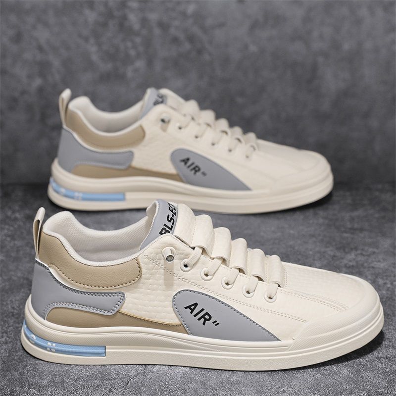 Customized Autum Breathable 2025 New Versatile Sports and Leisure Flats White Sneakers for Men to Work and Work Trendy Shoes