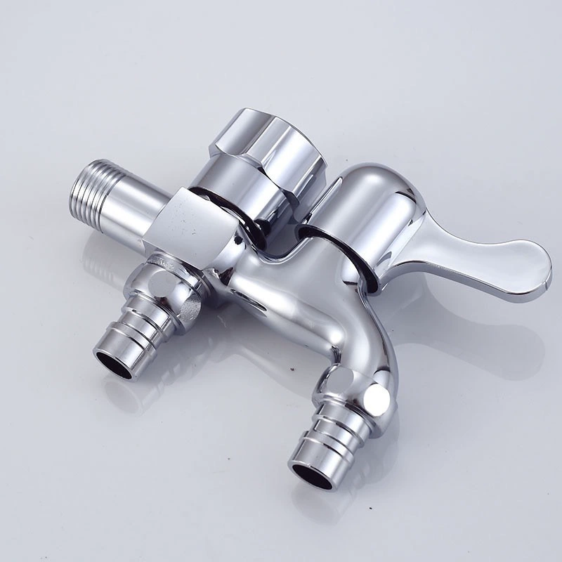 Стиральная машина медный кран Туалет Вход два выхода Швабра бассейн двойной переключатель выход воды двойное управление трехсторонний универсальный кран