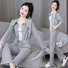 秋冬スーツ女性長袖ショートコート
