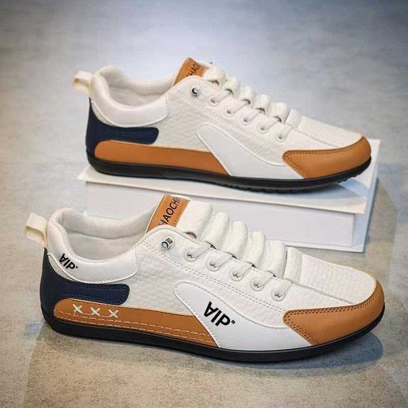 男新款潮流百搭运动鞋软底软面透气阿甘男鞋一脚蹬豆豆鞋休闲男鞋