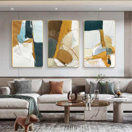 现代创意客厅装饰画北欧风景画简约三联画沙发背景墙餐厅墙画挂画