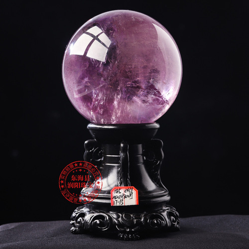 Manufacturer wholesale natural amethyst ball raw stone hand-polished amethyst ball decoration crystal raw mineral feng shui decoration