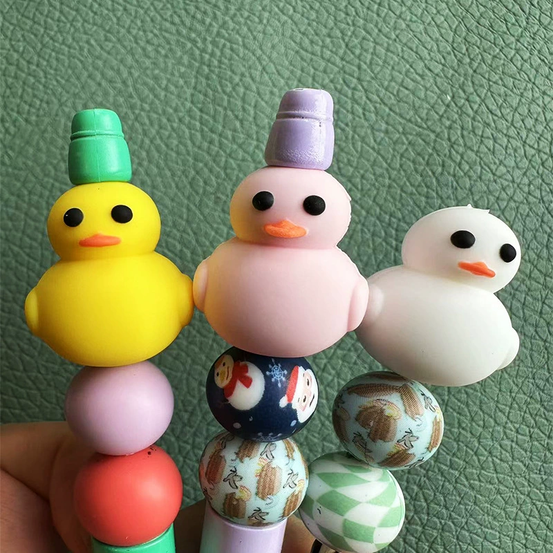 Силиконовые бусины в виде мультфильмов, аксессуар, 3D, оптовая продажа