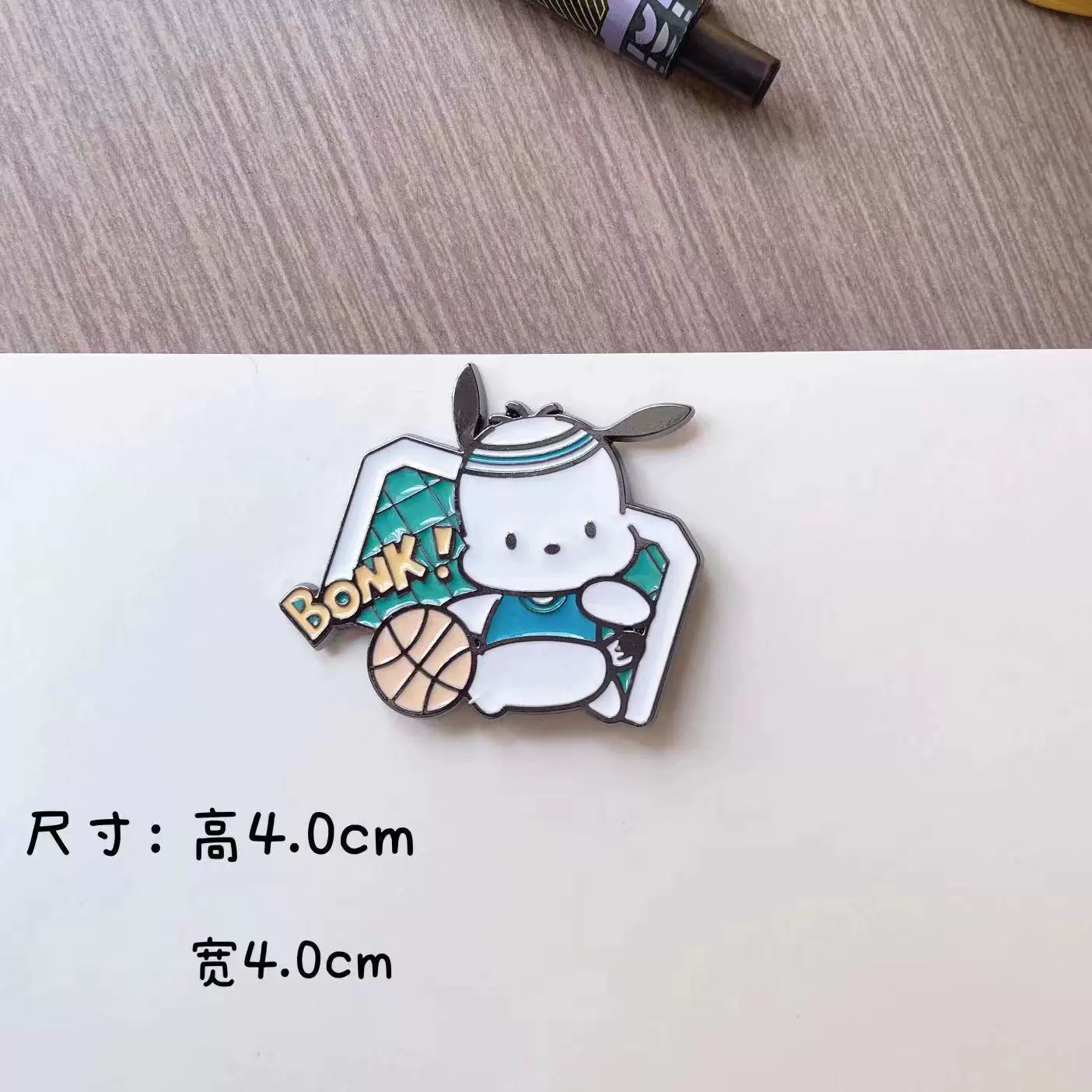 Брошь (Sanrio) Cute Cartoon Metal Badge, цинковый сплав, 6.3×5.27 см, 13 г, детский аксессуар