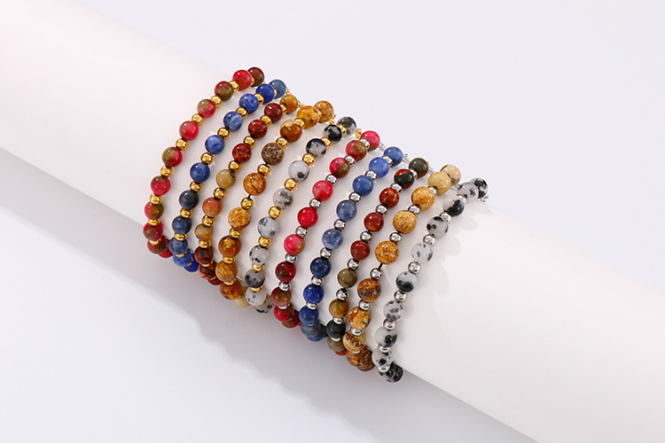 Fashion Geometric Titanium Steel 18K Gold Plated No Inlaid Bracelets In Bulk display picture 5