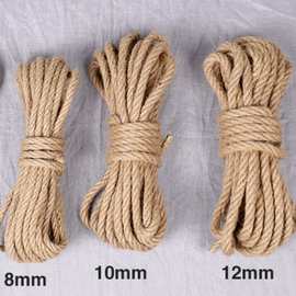 6.0MM原色麻棉蜡绳 衣服吊牌线手工麻绳服装辅料箱包鞋帽编织绳