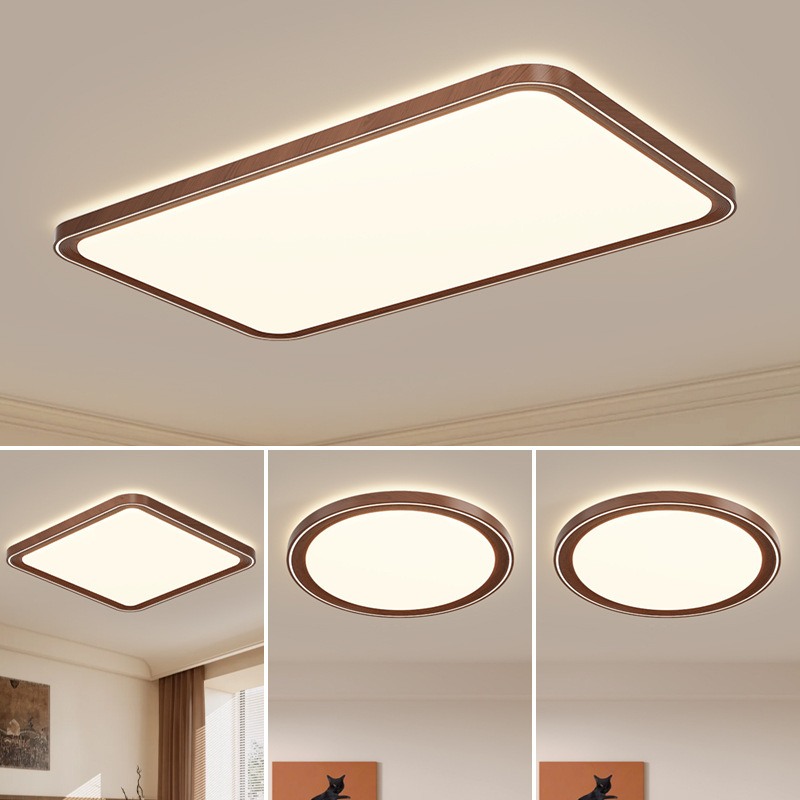 Living Room Eye-Protection Ceiling Lighting, Living Room Lamp, Bedroom Simple Walnut Color Mid-Century Style Whole House Zhongshan Lighting Fixtures 115L Living Room Eye-Protection Ceiling Lighting, Living Room Lamp, Bedroom Simple Walnut Color Mid-Century Style Whole House Zhongshan Lighting Fixtures 115L