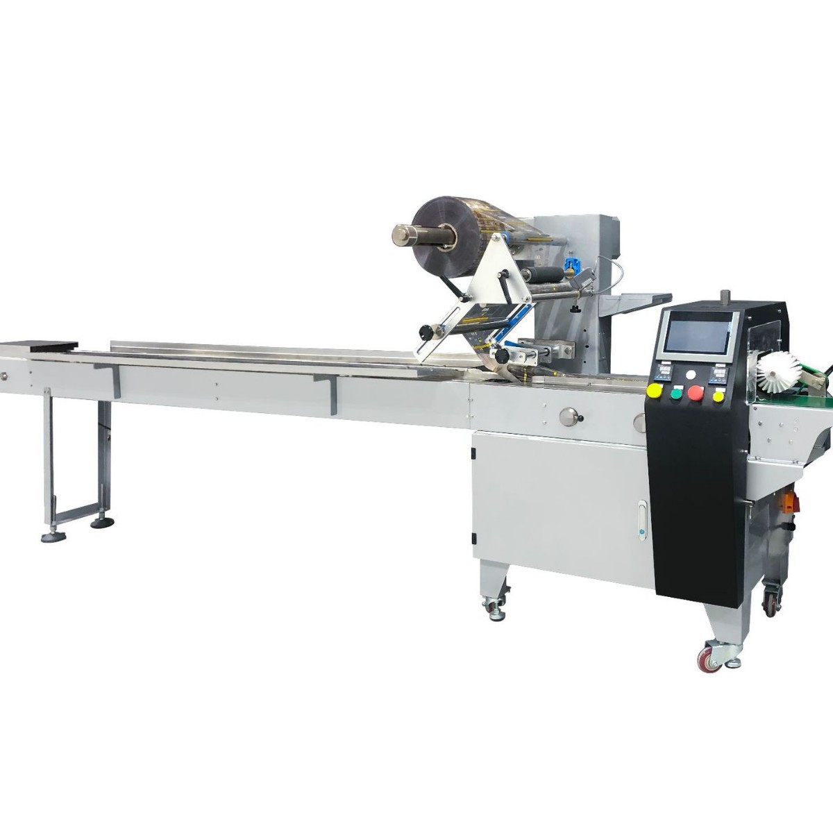 YC - 323B máquina de envasado de almohada para pan de alimentos, máquina automática de envasado de almohada para pasteles de luna, fideos, pasteles de caqui, dulces