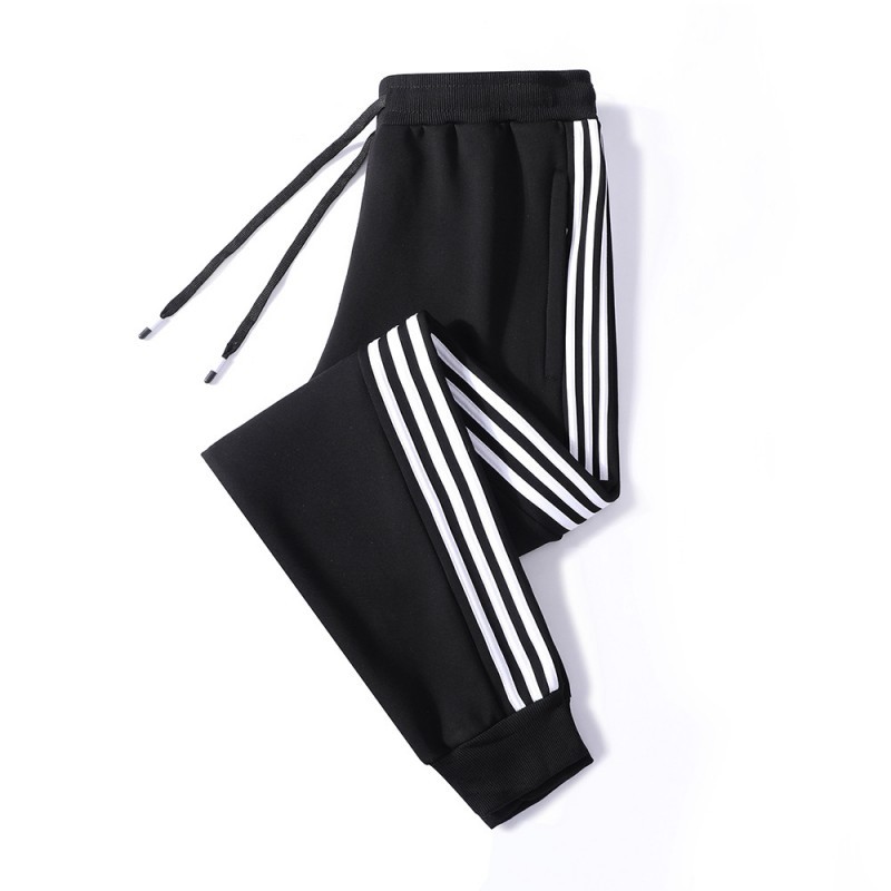 Algodón puro de cuatro colores L - 8XL grasa 95 algodón 2023 nuevo otoño y invierno para hombres tres barras sueltas y veludo