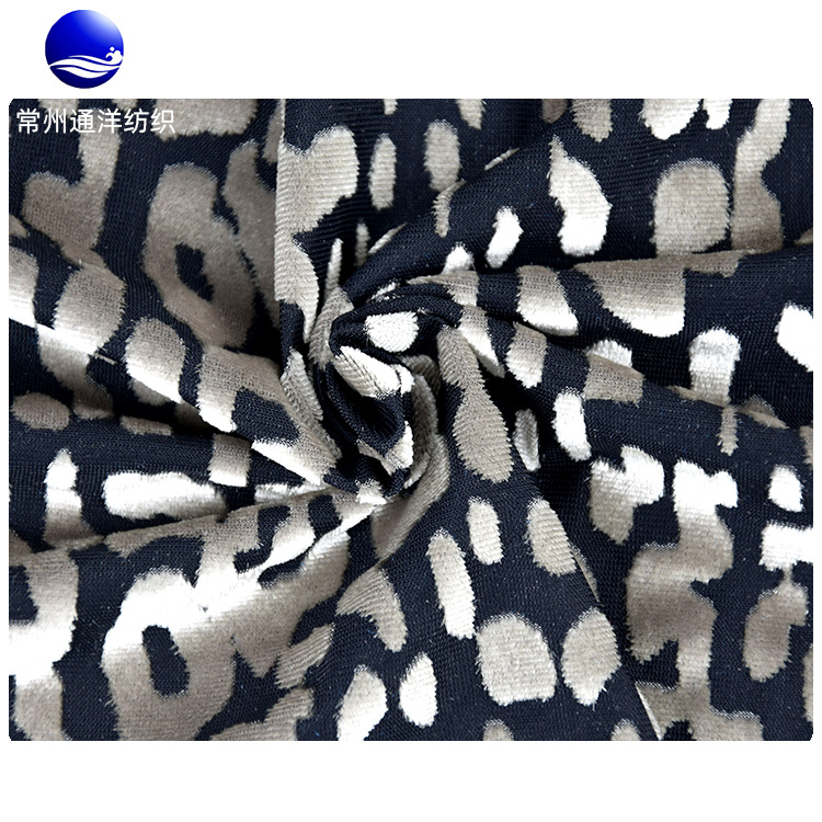 抢手出口好质量KS针织微弹面料厂家直供的服装时装丝绒布料